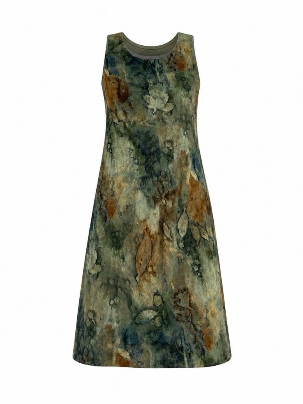 VTG 90’s Y2K K Studio Maxi Dress Fairy Floral Earth Tones Size 18 Made In USA